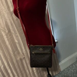 Coach Brown Crossbody Bag with Leather Finish